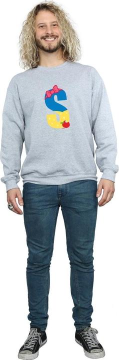 Actual product image Disney Mens Alphabet S Is For Snow White Sweatshirt (S)