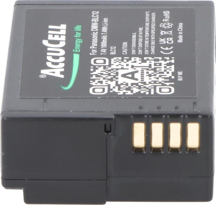 Immagine prodotto AccuCell Batteria adatta per Panasonic DMW-BLC12, DMW-BLC12E, DMC-GH2 (Accumulatore di carica elettrica)