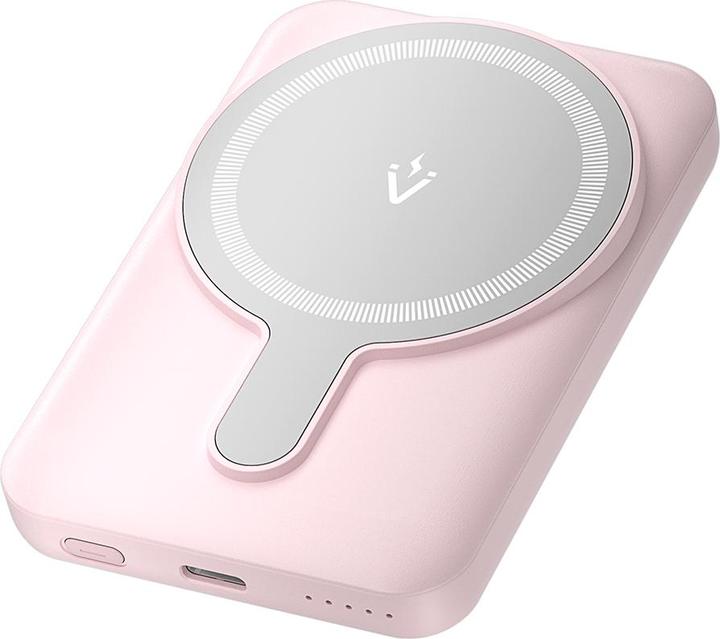 Immagine prodotto Vention 5000mAh Magnetic Wireless Power Bank (USB-C + USB-C + Wireless) 20W Pink Light Indicator Display Typ (5000 mAh, 20 W, 18.50 Wh)