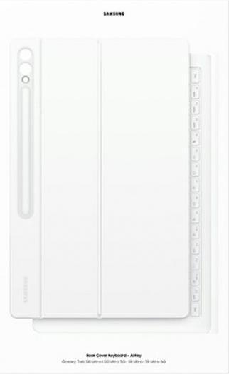 Produktbild Samsung Book Cover Keyboard Tab S10 Ultra/S9 Ultra White (NL, Galaxy Tab S9 Ultra, Galaxy Tab S10 Ultra)