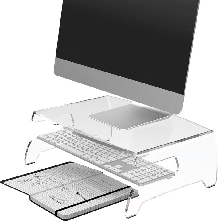 Actual product image Dataflex Notebook / LCD monitor stand - clear (Various)
