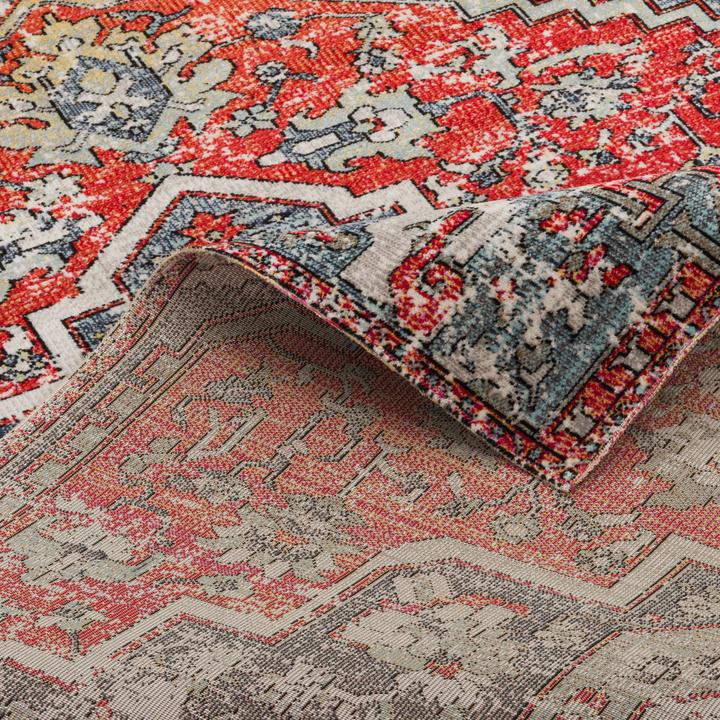 Immagine prodotto Pergamon Kurzflor Designer Teppich Modern Vintage Orient Muster (140 x 200 cm)
