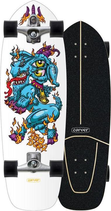 Actual product image Carver Surfskate Yago Fire Goat 30.75 2024 - Complete (30.75")