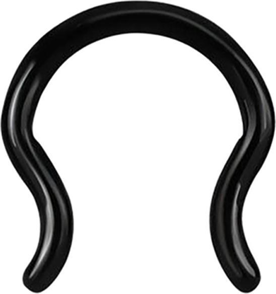 Produktbild Star Piercing Septum Ring schwarz (ohne Messing, Chirurgenstahl 316L)
