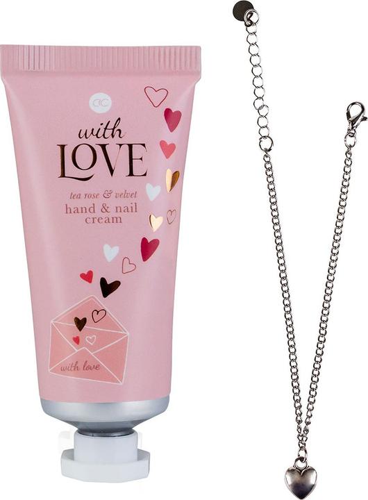 Immagine prodotto Accentra Set regalo WITH LOVE in un sacchetto di organza, comprensivo di crema per mani e unghie da 25 ml (Set di manicure)