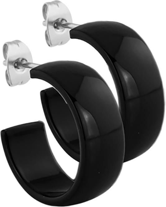 Produktbild Star Piercing Ohrstecker Absolute Black rund abgerundet 8x20 (ohne Messing, Chirurgenstahl 316L)