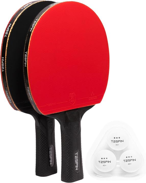 Image du produit T2Spin Ping Pong Schläger-Set mit Bällen