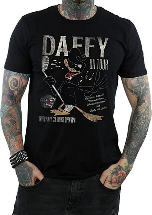 Immagine prodotto Looney Tunes Maglietta in cotone Daffy Duck Concert Uomo (M)