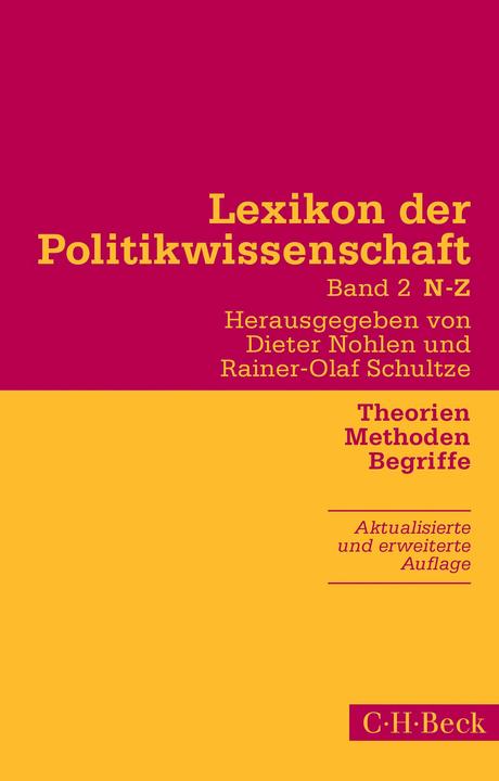Actual product image Lexikon der Politikwissenschaft Bd. 2: N-Z (German, Dieter Nohlen, Rainer-Olaf Schultze, 2019)