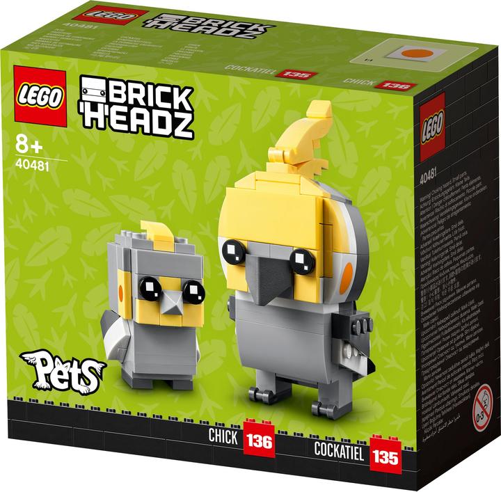 Actual product image LEGO BrickHeadz - Cockatiel (40481, LEGO Brickheadz)