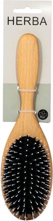 Immagine prodotto Herba Spazzola per capelli in setole di cinghiale/nylon, legno di faggio ovale certificato FSC