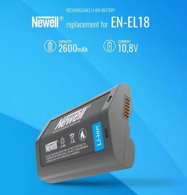 Actual product image Newell EN-EL18 battery (Rechargeable battery)