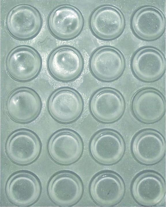 Simausrom TDK1 Door stop damper self-adhesive, round, Ø13 x 4, transparent plastic (Stop dampers, 1 Piece)