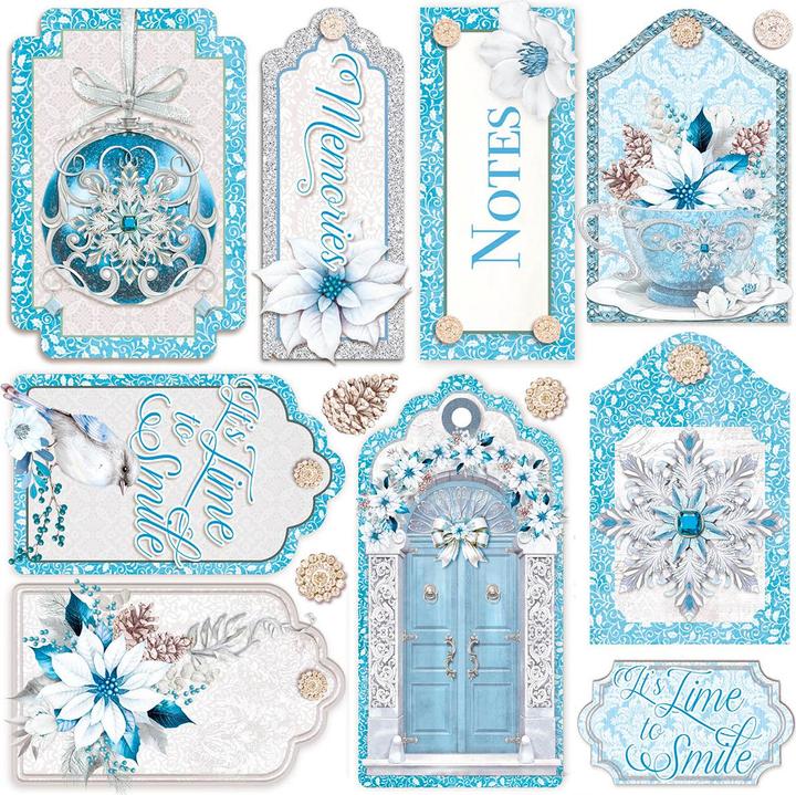 Immagine prodotto Ciao Bella Carta pergamena "Eleganza del blu", 15 x 15 cm, 6 fogli (90 g/m², 6 x)