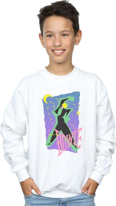 Actual product image David Bowie Boys Moonlight Dance Sweatshirt (128)