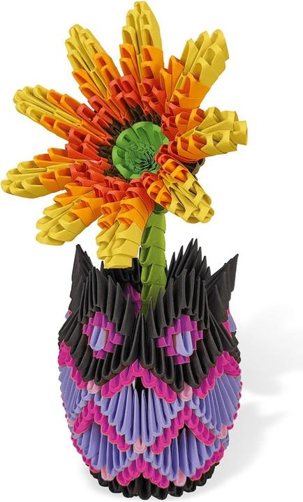 Image du produit Origami 3D Vase avec fleurs 698 pièces (698 pièces)