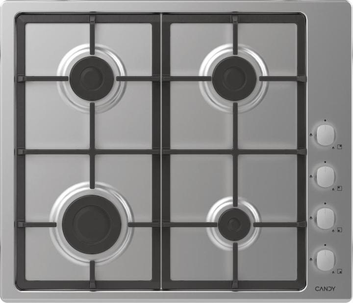 Productafbeelding Candy CHG6LX Roestvrij Staal Inbouw 60 cm Gas 4 Kookplaat(en)