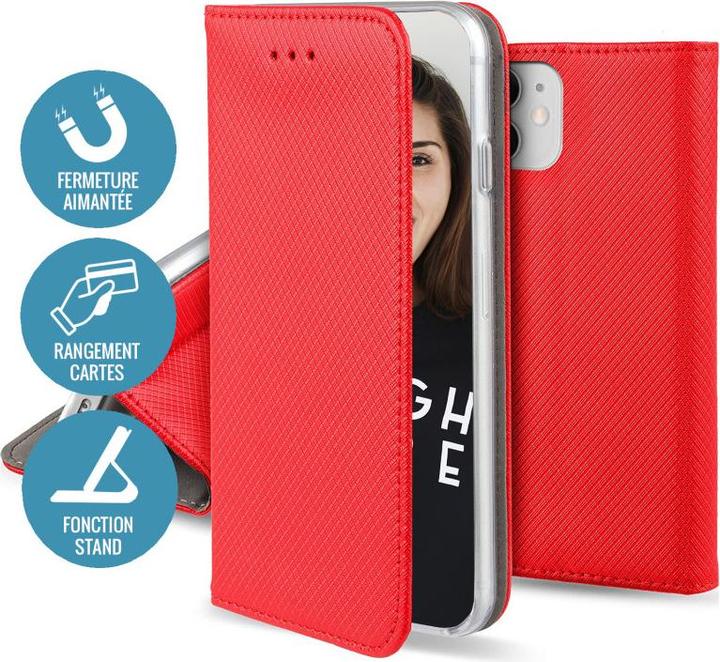 Image du produit OEM Étui magnétique intelligent pour Samsung Galaxy S23 FE rouge (Samsung Galaxy S23 FE)
