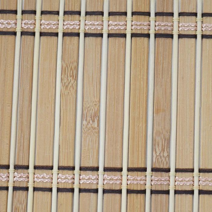 Actual product image Mendler 6-piece placemat, bamboo washable 45x30cm - light brown (6 x, 45 x 30 cm)
