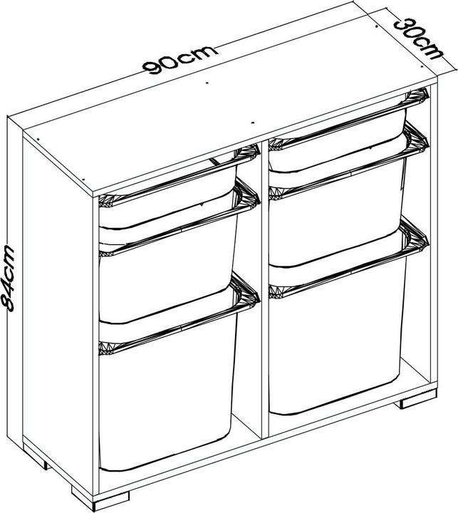 Actual product image Homitis Carla Multi Purpose Cabinet