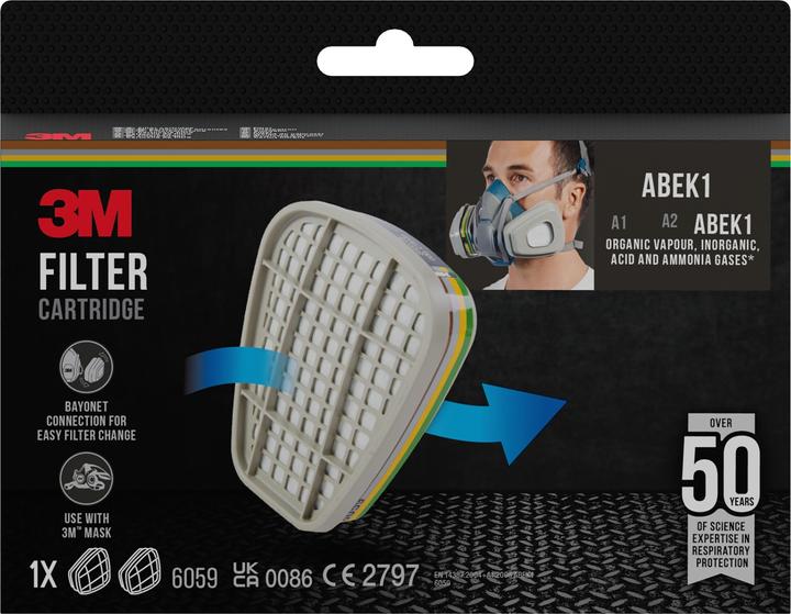 Actual product image 3M Replacement filter (ABEK1, 2 x)