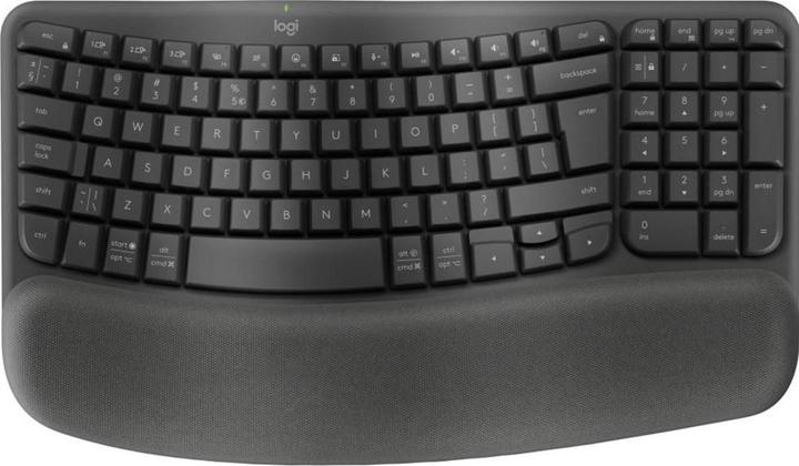 Logitech Wave Keysergonomic Kb Graphite (Eng. Int., Wireless)