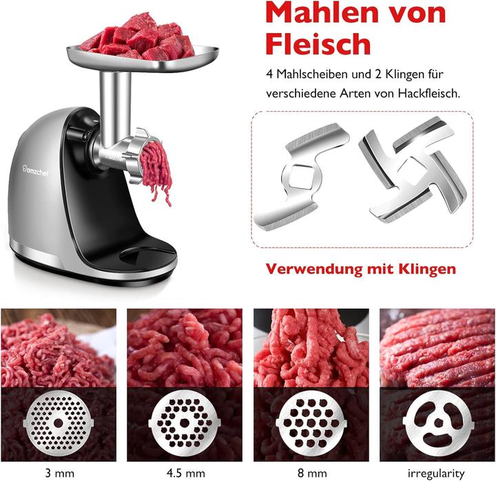 Produktbild Amzchef Fleischwolf Zubehör-Set