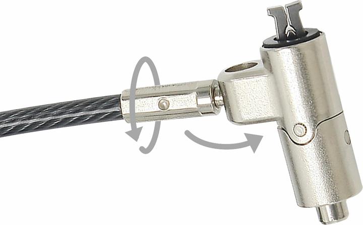 Actual product image Dicota Sec. Cable Nano Lock Ultra Slim Keyed, slot