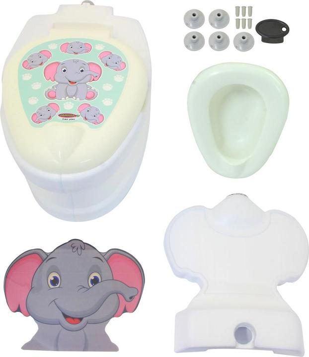 Image du produit Jamara Mes petites toilettes Eléphant avec son de chasse d'eau et support de papier toilette