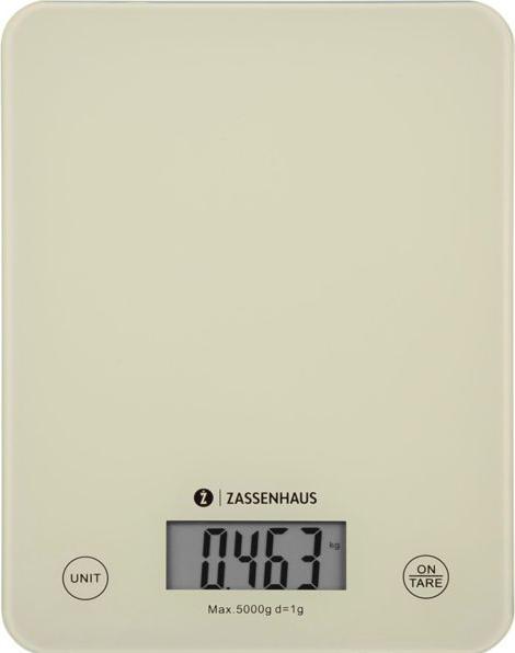Produktbild Zassenhaus Küchenwaage Digitalwaage Balance Cool Creme