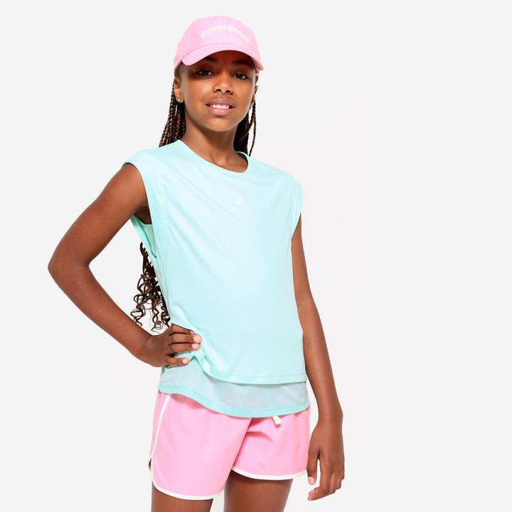 Produktbild Decathlon T-Shirt 2-in-1 Kinder atmungsaktiv - mintgrün (5, 6)