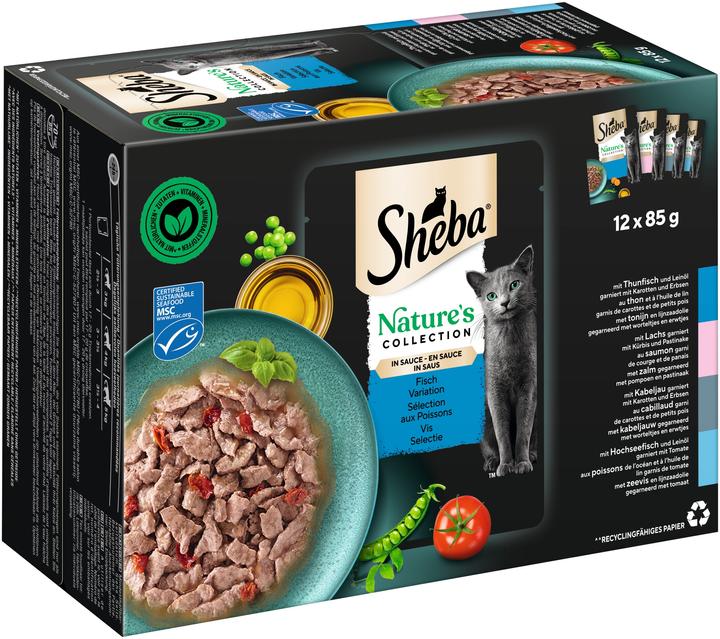 Produktbild Sheba Sauce Fisch Variation (12 Stk., 1020 g)