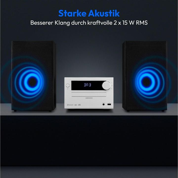 Image du produit Medion LIFE E64482 (Lecteur de CD, Bluetooth, 1x 30 W)