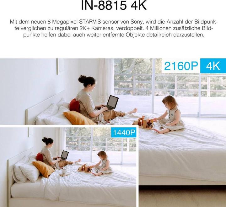 Image du produit Instar IN-8815 4K POE/WLAN weiss 18006 IP Überwachungskamera