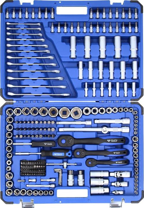Produktbild Brilliant Tools Steckschlüssel-Satz, 216-tlg., 1/4, 3/8, 1/2 (3/8", 1/2", 1/4")