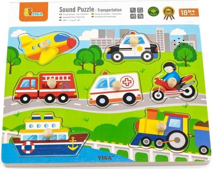 Immagine prodotto Viga Toys SP VIG veicoli puzzle in legno (7 pezzi)