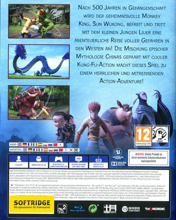 Actual product image THQ Monkey King: Hero is Back (PS4, Multilingual)