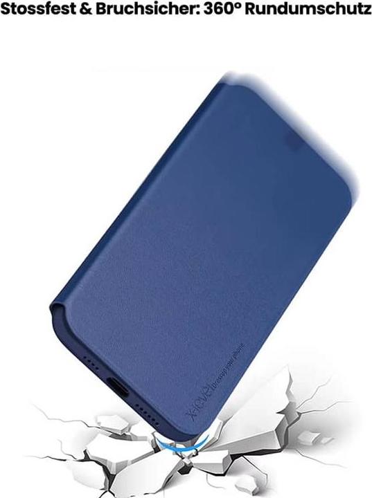 Produktbild X-Level Samsung Galaxy A5 (2017) - FIBColor Flip Etui, Kunstleder, 360° Rundumschutz, Schwarz (Samsung Galaxy A6+)