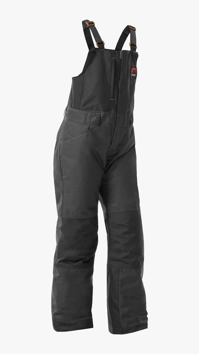 Wedze Snowboardhose Latzhose Kinder Piste - 500 grau