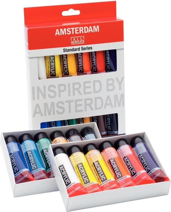 Image du produit Amsterdam Set de démarrage pour la peinture acrylique (Multicolore, 20 ml)