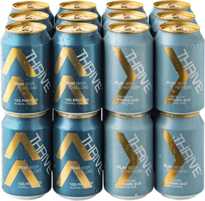 Produktbild Thrive Variety Pack Peak & Play (24 x 33 cl)
