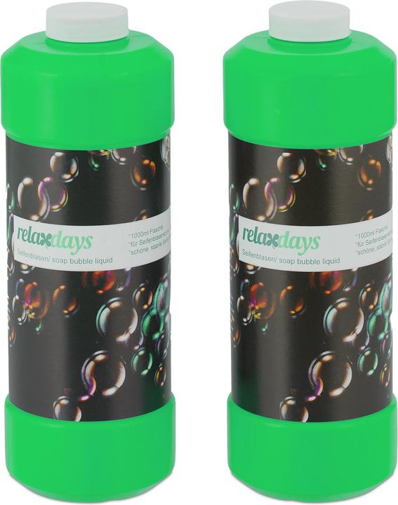 Produktbild Relaxdays 2x Seifenblasen-Nachfüllflasche