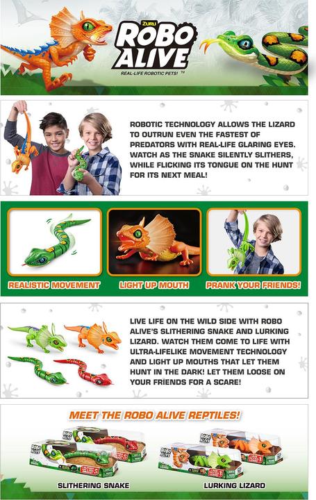 Image du produit Zuru Robo Alive Robotic Lizard -lisko