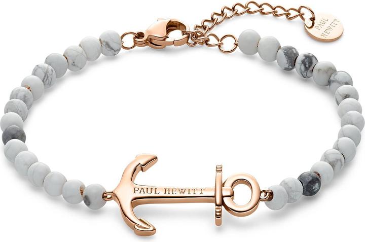 Immagine prodotto Paul Hewitt Bracciale Ancora Spirito Marmo Oro Rosa (18.50 cm, Acciaio inossidabile)