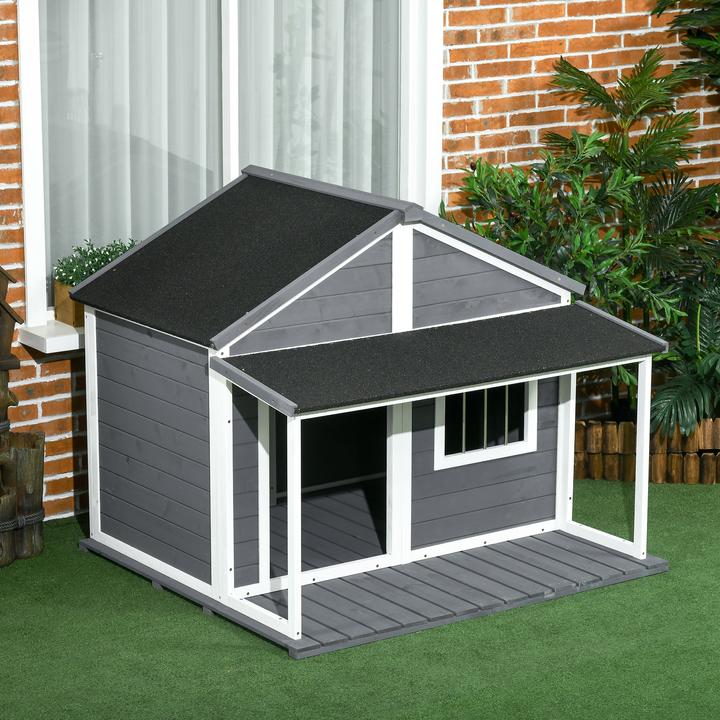 Actual product image PawHut Dog kennel with raised floor (Dog house)