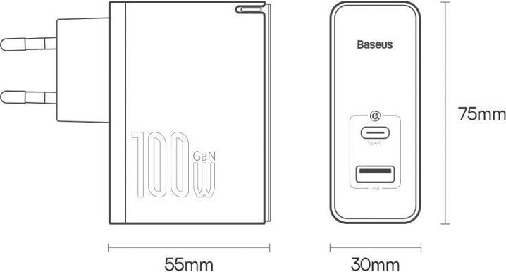 Image du produit Baseus Chargeur rapide GaN5 Pro 100W (100 W)