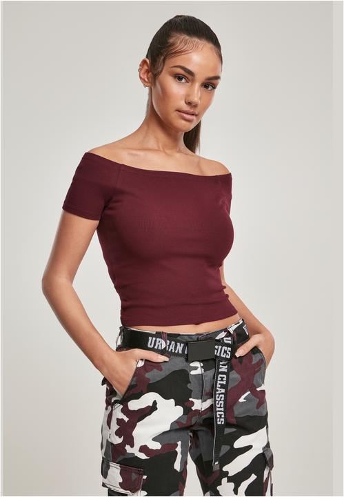 Produktbild Urban Classics Ladies Off Shoulder Rib Tee (S)