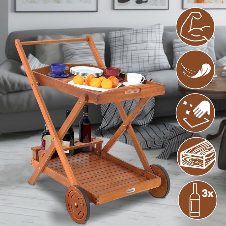 Produktbild Casaria Servierwagen