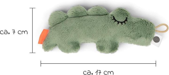 Actual product image Done by Deer Rasseln & Greiflinge Mini-Spieltier / Rassel - Croco - Grün
