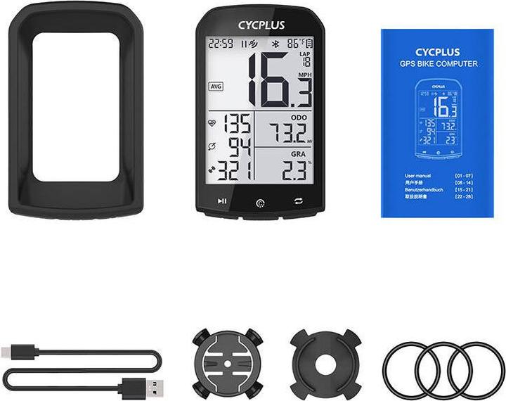 Actual product image Cycplus GPS bike computer M1